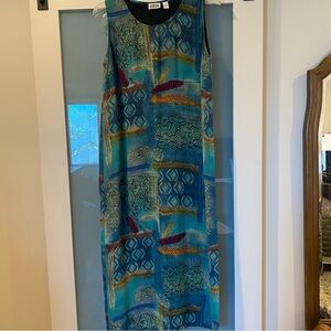 Chico's Multicolor Sleeveless long dress. Size is 3 which I think is 16/18